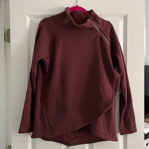 Athleta Cozy Karma Asymmetric Pullover